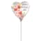 9" Happy Mothers Day Satin Blooms Foil Stick Balloon